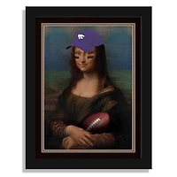 Kansas State Wildcats 12" x 16" Mona Lisa Fan Framed Fine Art Print