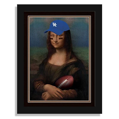Kentucky Wildcats 12" x 16" Mona Lisa Fan Framed Fine Art Print