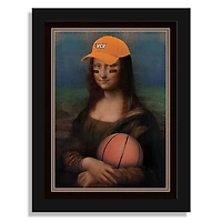 VCU Rams 12" x 16" Mona Lisa Fan Framed Fine Art Print