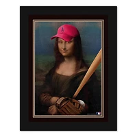 Los Angeles Angels 12" x 16" Mona Lisa Fan Framed Fine Art Print