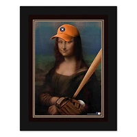 Houston Astros 12" x 16" Mona Lisa Fan Framed Fine Art Print