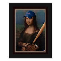 Atlanta Braves 12" x 16" Mona Lisa Fan Framed Fine Art Print