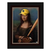 Milwaukee Brewers 12" x 16" Mona Lisa Fan Framed Fine Art Print