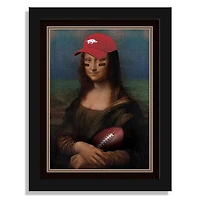 Arkansas Razorbacks 12" x 16" Mona Lisa Fan Framed Fine Art Print