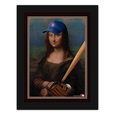 Washington Nationals 12" x 16" Mona Lisa Fan Framed Fine Art Print