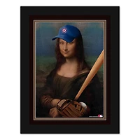 Washington Nationals 12" x 16" Mona Lisa Fan Framed Fine Art Print