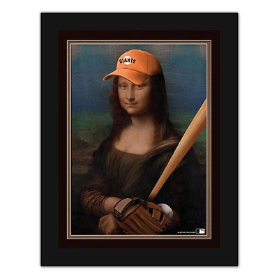 San Francisco Giants 12" x 16" Mona Lisa Fan Framed Fine Art Print