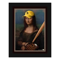 San Diego Padres 12" x 16" Mona Lisa Fan Framed Fine Art Print
