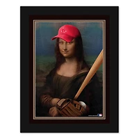 Boston Red Sox 12" x 16" Mona Lisa Fan Framed Fine Art Print