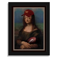 Washington Commanders 12" x 16" Mona Lisa Fan Framed Fine Art Print