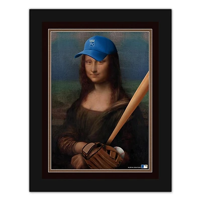 Kansas City Royals 12" x 16" Mona Lisa Fan Framed Fine Art Print