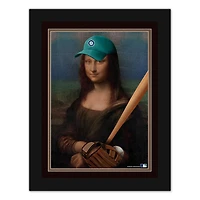 Seattle Mariners 12" x 16" Mona Lisa Fan Framed Fine Art Print