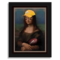 Pittsburgh Steelers 12" x 16" Mona Lisa Fan Framed Fine Art Print
