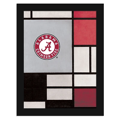 Alabama Crimson Tide 12" x 16" Team Composition Framed Fine Art Print