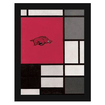 Arkansas Razorbacks 12" x 16" Team Composition Framed Fine Art Print