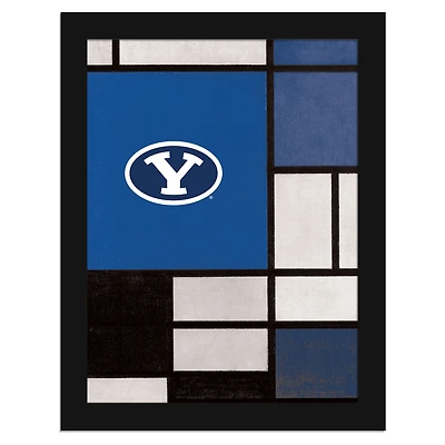 BYU Cougars 12" x 16" Team Composition Framed Fine Art Print