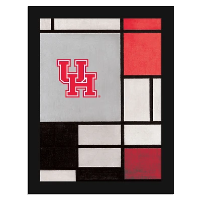Houston Cougars 12" x 16" Team Composition Framed Fine Art Print