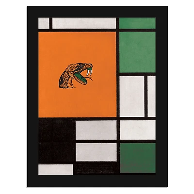 Florida A&M Rattlers 12" x 16" Team Composition Framed Fine Art Print