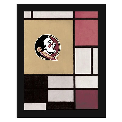 Florida State Seminoles 12" x 16" Team Composition Framed Fine Art Print