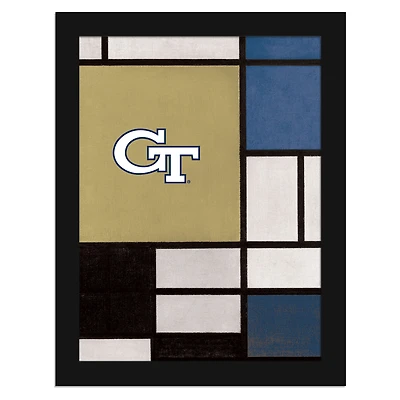 Georgia Tech Yellow Jackets 12" x 16" Team Composition Framed Fine Art Print
