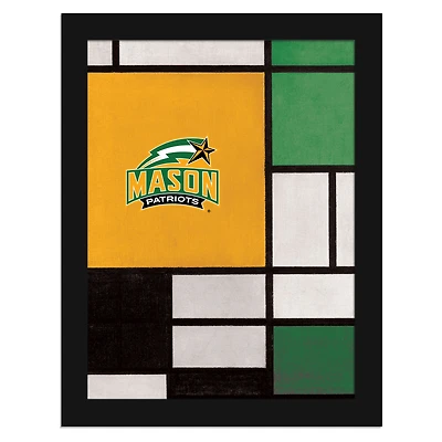 George Mason Patriots 12" x 16" Team Composition Framed Fine Art Print