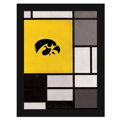 Iowa Hawkeyes 12" x 16" Team Composition Framed Fine Art Print