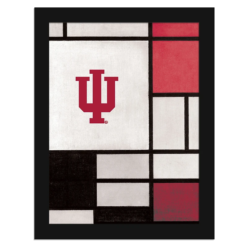 Indiana Hoosiers 12" x 16" Team Composition Framed Fine Art Print