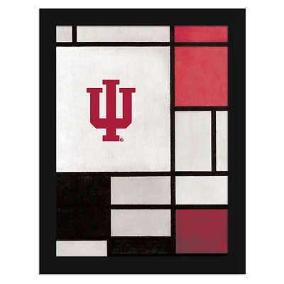 Indiana Hoosiers 12" x 16" Team Composition Framed Fine Art Print