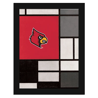 Louisville Cardinals 12" x 16" Team Composition Framed Fine Art Print