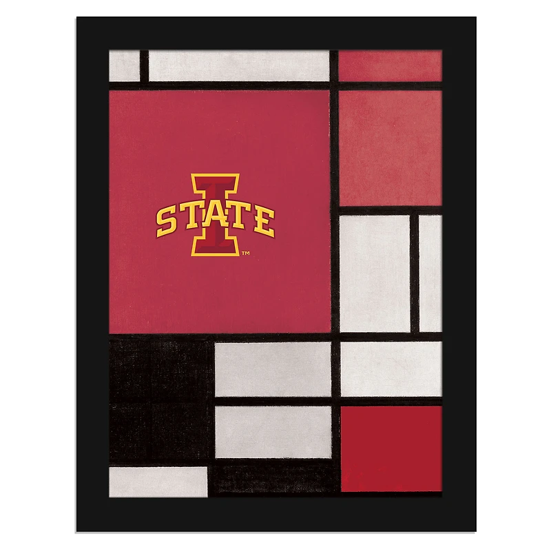 Iowa State Cyclones 12" x 16" Team Composition Framed Fine Art Print
