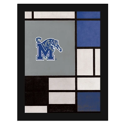 Memphis Tigers 12" x 16" Team Composition Framed Fine Art Print