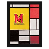 Maryland Terrapins 12" x 16" Team Composition Framed Fine Art Print
