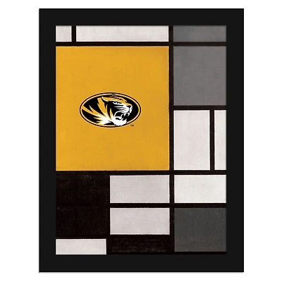 Missouri Tigers 12" x 16" Team Composition Framed Fine Art Print