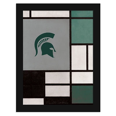 Michigan State Spartans 12" x 16" Team Composition Framed Fine Art Print
