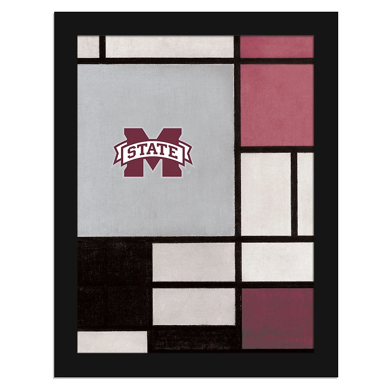 Mississippi State Bulldogs 12" x 16" Team Composition Framed Fine Art Print