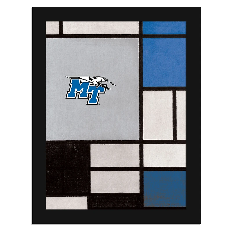 Middle Tennessee State University Lightning 12" x 16" Team Composition Framed Fine Art Print