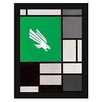 North Texas Mean Green 12" x 16" Team Composition Framed Fine Art Print