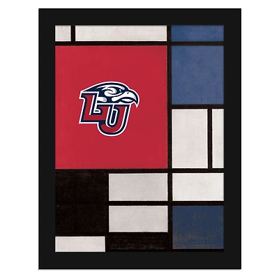 Liberty Flames 12" x 16" Team Composition Framed Fine Art Print