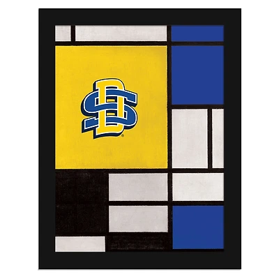 South Dakota State Jackrabbits 12" x 16" Team Composition Framed Fine Art Print