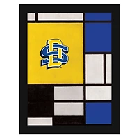 South Dakota State Jackrabbits 12" x 16" Team Composition Framed Fine Art Print