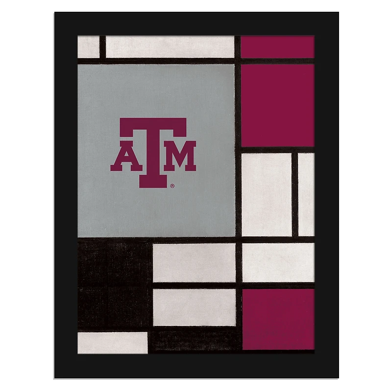 Texas A&M Aggies 12" x 16" Team Composition Framed Fine Art Print