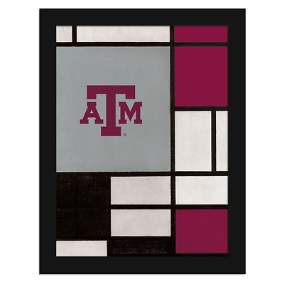 Texas A&M Aggies 12" x 16" Team Composition Framed Fine Art Print