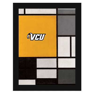 VCU Rams 12" x 16" Team Composition Framed Fine Art Print