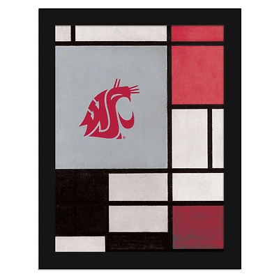 Washington State Cougars 12" x 16" Team Composition Framed Fine Art Print