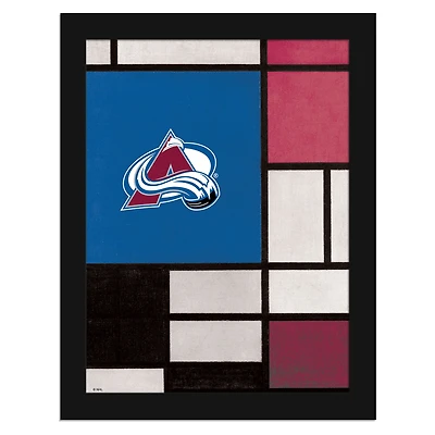 Colorado Avalanche 12" x 16" Team Composition Framed Fine Art Print