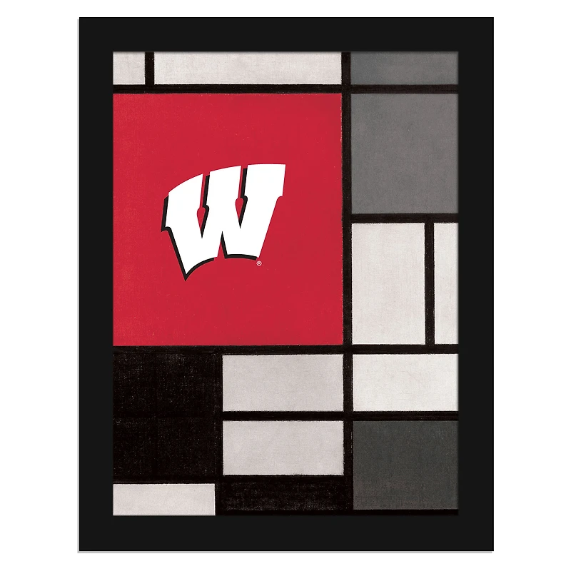 Wisconsin Badgers 12" x 16" Team Composition Framed Fine Art Print