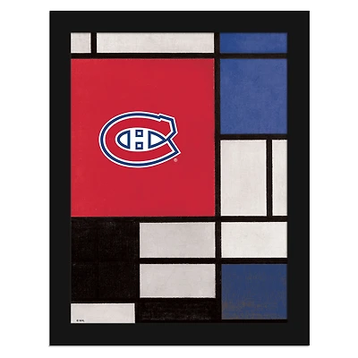 Montreal Canadiens 12" x 16" Team Composition Framed Fine Art Print