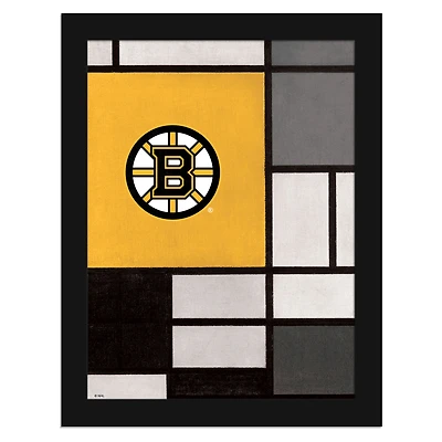 Boston Bruins 12" x 16" Team Composition Framed Fine Art Print