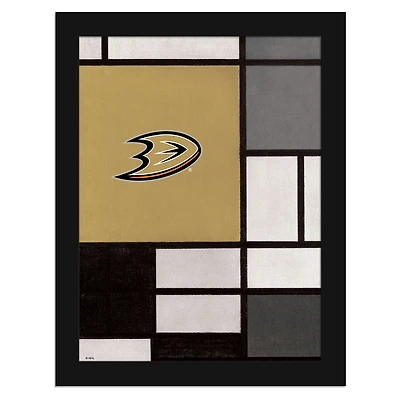 Anaheim Ducks 12" x 16" Team Composition Framed Fine Art Print
