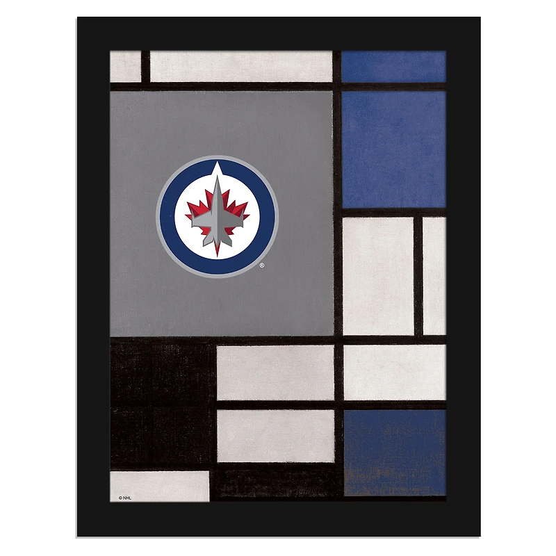 Winnipeg Jets 12" x 16" Team Composition Framed Fine Art Print
